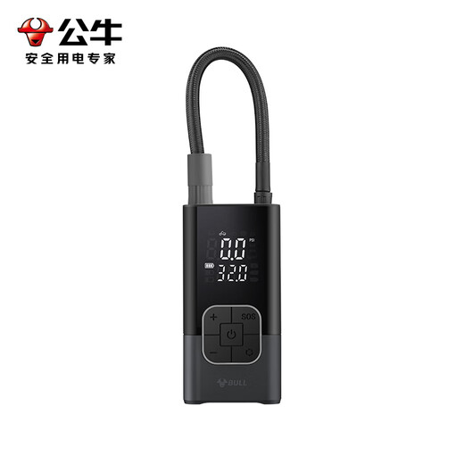 Bull Car Air Pump Tire Pressure Monitoring Car Tire Bicycle Electric Vehicle Portable Wireless Inflatable Baby