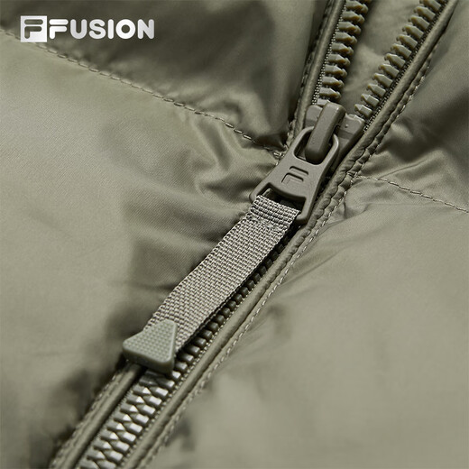 FILA FUSION Fila trendy brand down jacket for women 2025 winter new fashion casual stand collar warm jacket Mocha Brown-BN S 160/80A/S