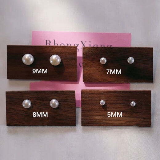 5A grade natural freshwater real pearl earrings for women S999 sterling silver steamed bun flat round 2025 new ear piercing earrings white + 999 pure silver 8mm one pair one pair