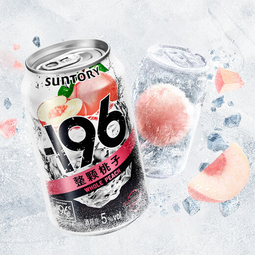 SUNTORY -196 C Suntory Fruit Wine Black Technology Sparkling Wine Cocktail 6 Cans (Lemon + Grape + Peach) Party Ice Drink
