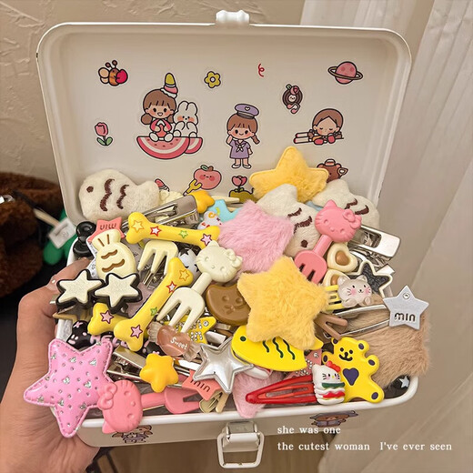 Welfare grab 5-piece set, cute girl kitty hair clip, bangs clip, broken hair clip, hair clip, BB clip hair accessories, welfare grab mixed pack, 15-piece set, three years of use