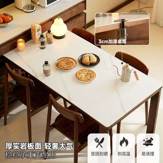 Yayige solid wood sideboard with dining table integrated North American black walnut living room wall storage storage cabinet with dining table cabinet Sideboard with dining table integrated for export only