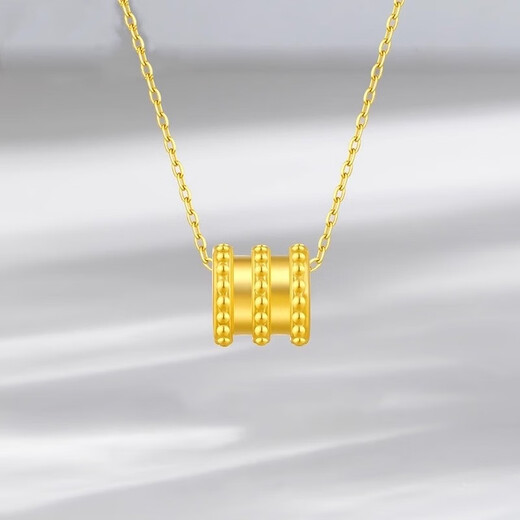 Laomiao's new gold Xiaomanyao pendant, pure gold 999, a birthday gift for girlfriend, real gold-wrapped silver lock, Xiaomanyao gift gold-plated silver necklace + certificate + gift box
