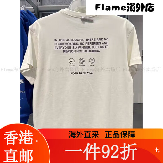 Nike kurzärmeligte T-Shirt Herren 2024 Sommer Neuer Sportbekleidung Modetrend gedruckt runden Hals halbärmelige Hemd Casual HF6172-053/Grey Pure Cotton S Einsgröße