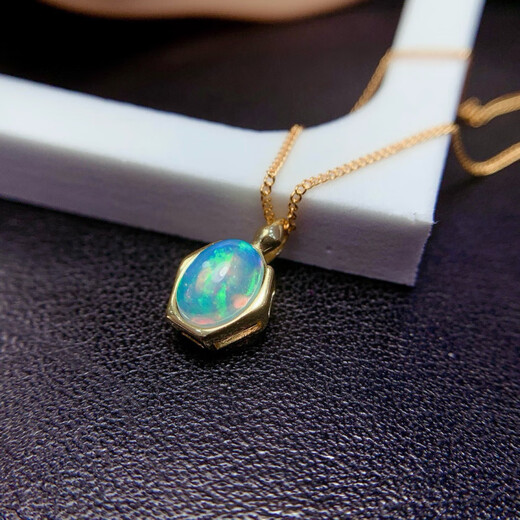 DL 1998 Fat Donglai same style opal stone pendant natural white pendant, hot and colorful
