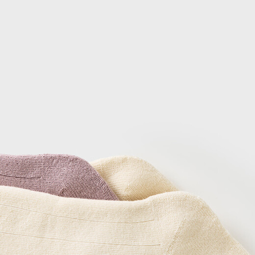 Tongtai (TONGTAI) baby socks, baby stockings, boys and girls, thickened terry socks, children's boneless socks, high socks, purple 0-6 months