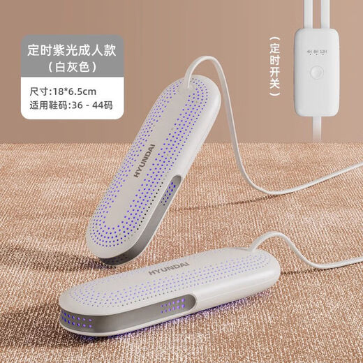 HYUNDAI shoe dryer, deodorizing, sterilizing and quick-heating household student dormitory shoe dryer, white gray - children's model (constant temperature and quick heating)