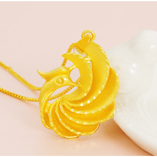 Aibana 18k gold Vietnamese sand gold pendant brass gold-plated K gold clavicle chain as a gift for girls Style 1