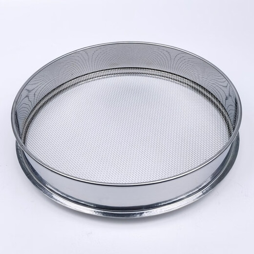 Shantou Lincun stainless steel sieve mesh mesh gardening sieve standard sample sieve flower soil powder sieve ultra-fine 40CM8 mesh