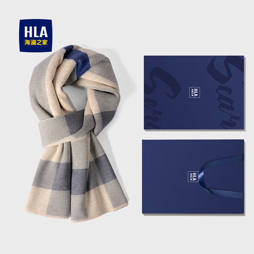 Heilan House (HLA) scarf for men, including woolen neck scarf, birthday gift for boys, boyfriend, husband, father, father gift box