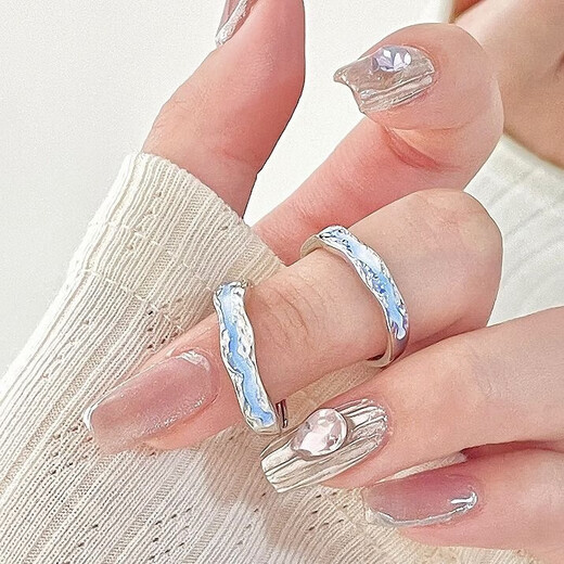 Light Year Realm Couple Luminous Pairing Rings for Men and Women Versatile Student Rings Love Rings for Your Lover's Index Finger Ring Light Year Realm Rings Men and Women Couple Rings