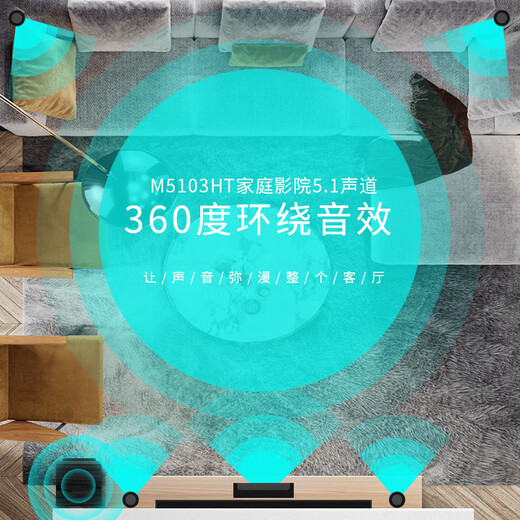 HiVi M5103-8HT 5.1 home theater combination set TV audio column speaker wall-mounted audio combination floor-standing theater living room audio