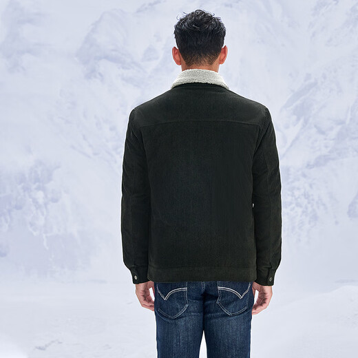 HLA Hailan House Down Jacket Men's 25 Romance of the Three Kingdoms Lapel Fur Collar Warm Jacket Men's Winter