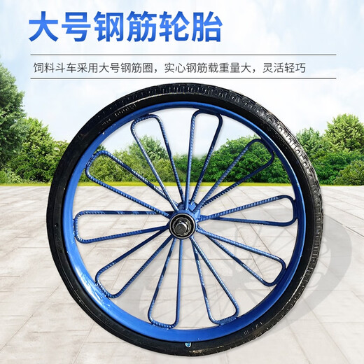 Sailoto stainless steel bucket truck feed truck two-wheeled trolley farm thickened dump truck material transport truck pull and push manure truck 201 stainless steel small bucket truck 1 point 0