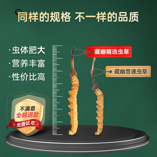 藏幽正宗冬虫夏草礼盒装滋补品头期干虫草送长辈父母领导营养品礼物 【严选品质】3根/克-10克-30根【送礼推荐】