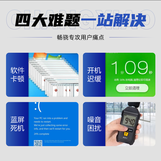 Changxiao Shangqi A National subsidy 20% desktop computer host commercial office home stand-alone machine (12th generation i3 12100F 16G 512G 4G independent display WiFi)