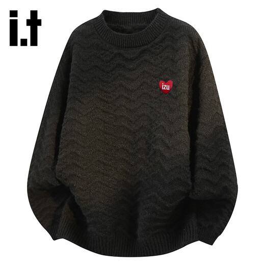Izzue Hong Kong i.t official round neck sweater for men and women spring and autumn new trendy round neck knitted pullover tops for couples