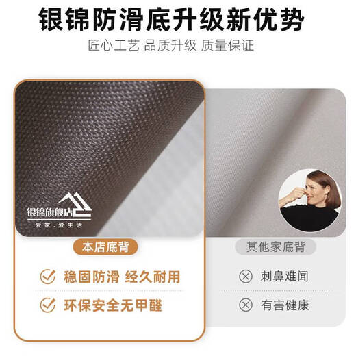 Shantou Lincun entrance floor mat 2024 new PV no-wash wipeable floor mat entrance door feeling stain-resistant and cuttable carpet Shenca-14126 1 piece quantity 80CM*120CM scrape soil and mud wear-resistant