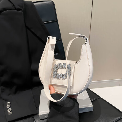 Sac de niche de texture haut de gamme 2025 nouvelle mode populaire sac à bandoulière populaire Internet célébrité unique épaule aisselle blanc