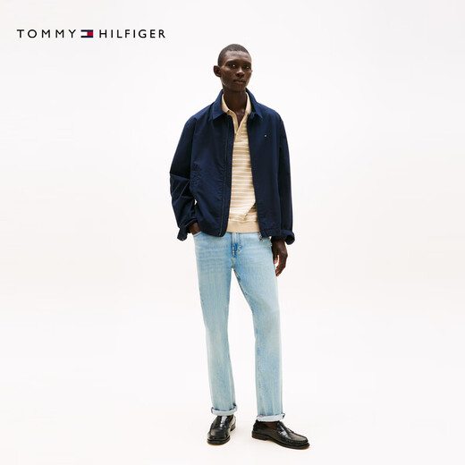 Tommy Hilfiger25 spring and summer new men's and women's thin poplin casual sports simple coach executive lapel jacket jacket