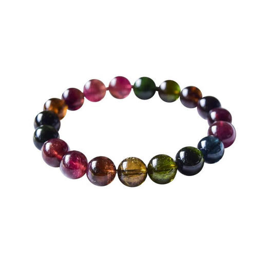 Jiaye brand natural crystal Brazilian 7A black rose old mine brown sugar tourmaline bracelet women's gift jewelry grade about 8mm brown sugar tourmaline