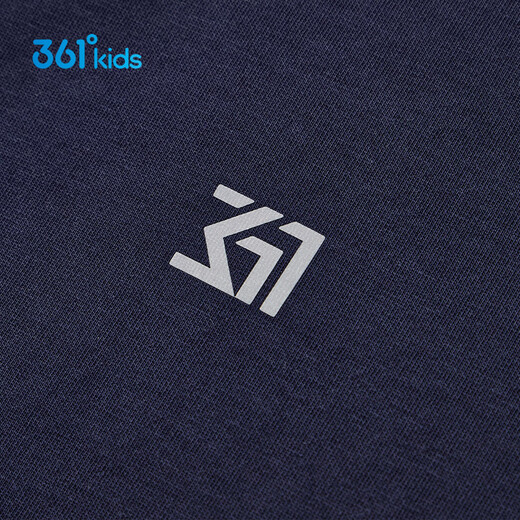 361°童装 儿童套装25秋季男女中大童校园复古针织运动外套套装 蓝150