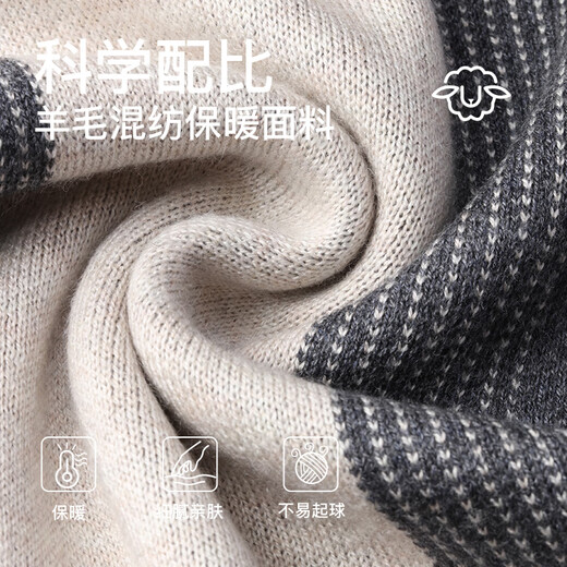 Cat Man Scarf for Men with Wool Plaid Autumn and Winter Warm Men's Scarf for Husband New Year's Birthday Gift Gift Box