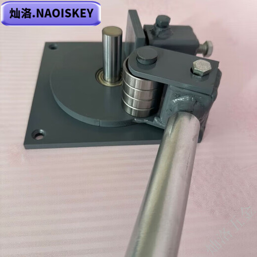 NAOISKEY small manual steel bar bending machine construction threaded steel bar bending machine hoop bending machine flat iron bending hand plate construction site labor-saving king thickened Duluo shaft center column with bearing protection sleeve