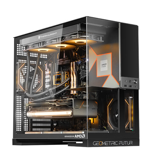 AMD Ryzen R7 9800X3D host assembly computer RTX5080 RX9070XT graphics card live e-sports design desktop computer host DIY assembly machine Ryzen 7 9800X3D+ graphics cardless host丨with one host kit