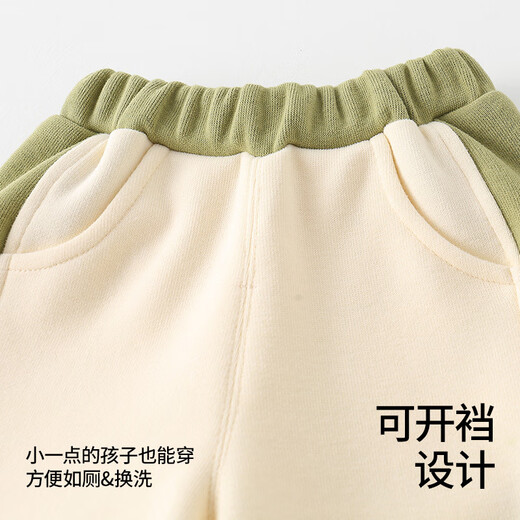 贝肽斯女童卫衣套装春新款婴儿衣服宝宝束脚裤两件套童装 绿色 【母婴A类 透气不闷】 80 cm