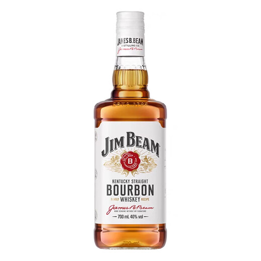 金宾（Jim Beam）郎家园洋酒金宾白占边美国波本威士忌酒700ml