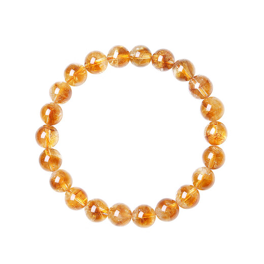 Chow Tai Sang Citrine Amethyst Bracelet Super Seven Agate Green Ghost Bracelet Lucky and Blessing Birthday Gift for Girlfriend