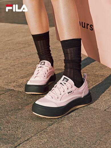 斐乐斐乐 女鞋帆布鞋2025夏季新款水母鞋子休闲鞋运动鞋板鞋 奶白/林荫绿-GS 35.5