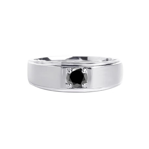 Grace Girl platinum diamond men's ring engagement diamond ring classic elegant wedding ring birthday gift for husband and boyfriend platinum black diamond men's ring