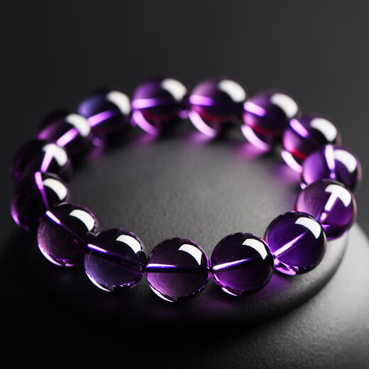 Amethyst bracelet one thing one picture boutique natural lavender amethyst deep violet transparent 1049 10.9mm