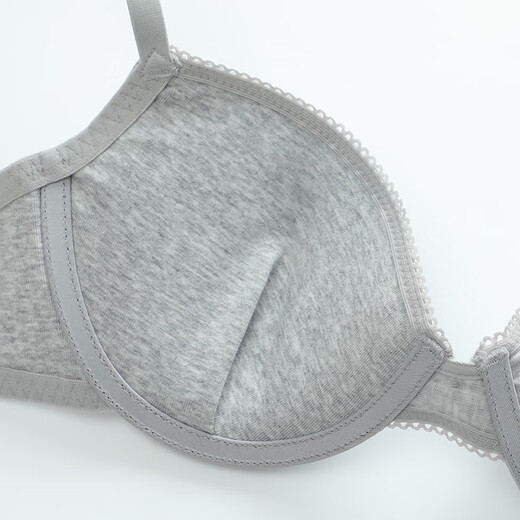 Findis shopping mall same style girls underwear cotton antibacterial glossy support thin cup soft support bra light gray LGY 70B