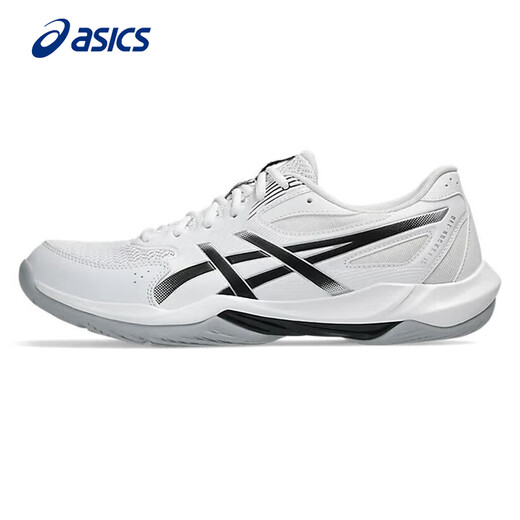 ASICS Badminton Shoes GEL-ROCKET 12 Men's 2026 New Breathable Cushioning Professional Training Shoes White/Black-101 44.5