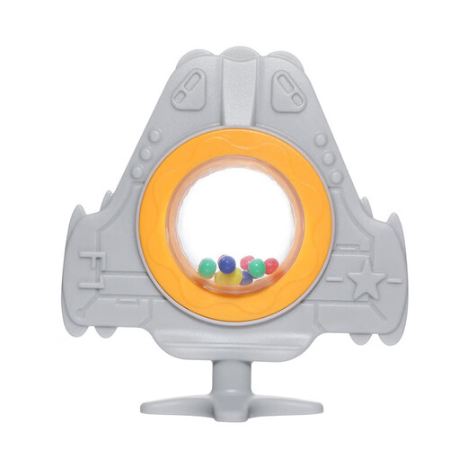 Baby bite molar stick, infant silicone teether, molar teeth fixator, rattle teether, airplane ring teether, airplane-rattle teether pink + storage box