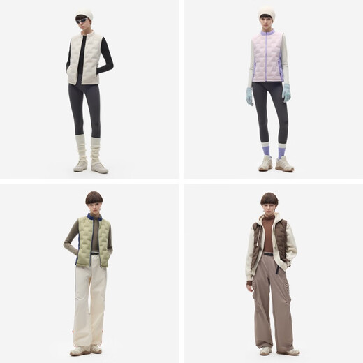 Jiao Nei Hydrogen 501Air Women's Windproof Stand Collar Slim Fit Lightweight Down Vest Seamless Capsule Warm Insert Can Be Weared Outside