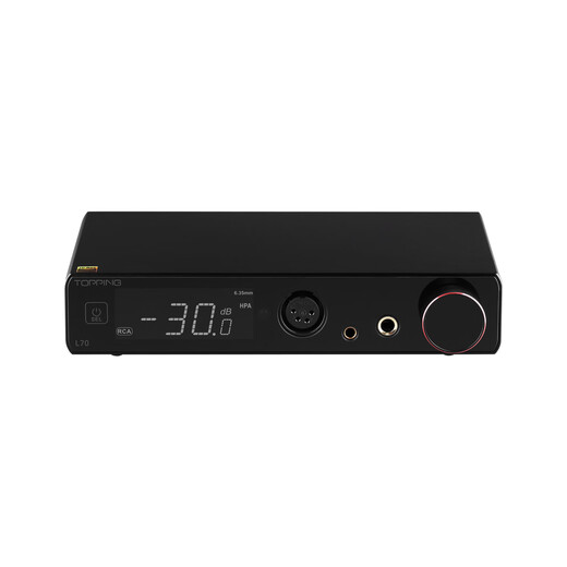 TOPPING Tuopin L70 fully balanced headphone amplifier fever desktop four-core XLR interface 4.4 amp decoder small tail big thrust mobile phone computer decoding amp black L70