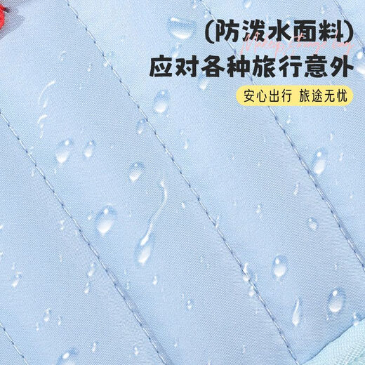 Bo Naling Cosmetic Bag Cute Little House Large Capacity 2025 New Portable Travel Toiletries Portable Partition Storage Bag Blue House Cosmetic Bag