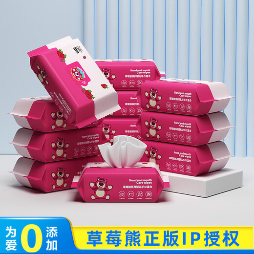 Disney baby hand and mouth wipes makeup remover wipes strawberry bear wipes 40 pumps newborn baby hand and mouth wipes 3 thick 1 piece early adopter experience 1 large pack