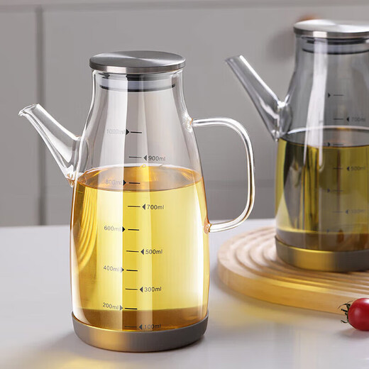 Century-old Zhenghe oil bottle household oil bottle kitchen leak-proof spout does not hang oil glass sesame oil jar vinegar soy sauce seasoning pot 600ml