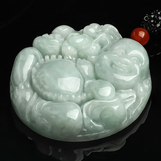 Oriental Jade Waxy Maitreya Big Belly Buddha Natural A Grade Jade Pendant Jade Pendant Birthday Gift for Women