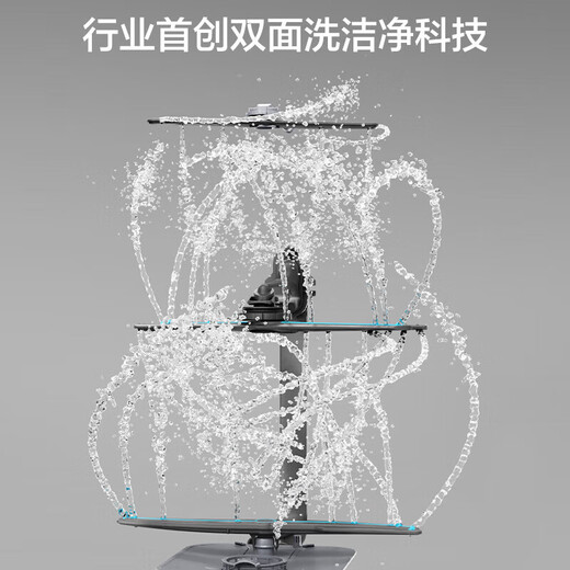 Haier double-sided washing W5000Plus+ 20 sets + 3-layer capacity household fully automatic built-in dishwasher 60000Pa strong water pressure seven-star disinfection UV double sterilization double-sided washing cleaning technology EYBW20566GHU1 piano black