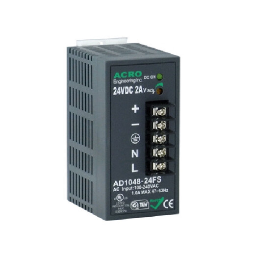 ACROBEAM原装艾可导轨开关电源AD1048-24FS安装方便保修三年24V2A
