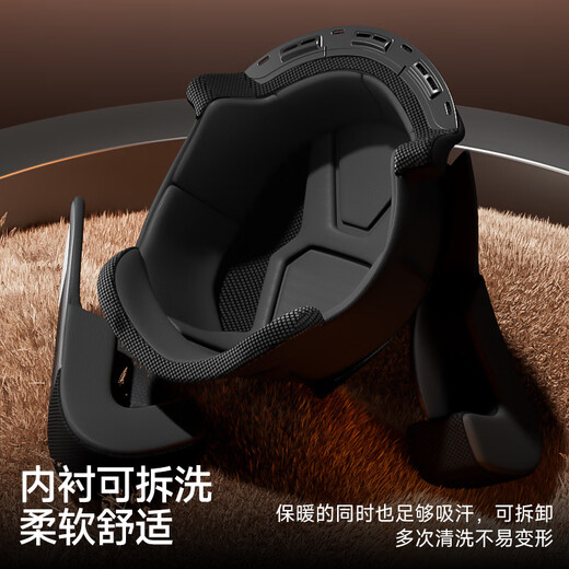 YEMA Motorcycle Helmet Men's 3C Certified Winter Warm Motorcycle Helmet Women's All Seasons Ceramic White XXL