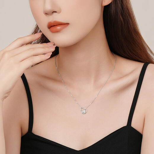 Chao Acer PT950 Platinum Necklace Gourd Neck Jewelry for Women Pricing Platinum XQP40000379 About 4.1g Birthday Gift