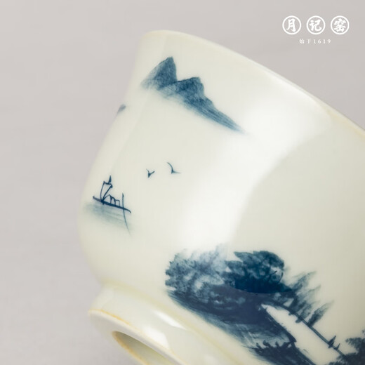 Yueji Kiln Firewood Hand Painted Landscape Pressed Hand Master Cup 60ml (7 points)