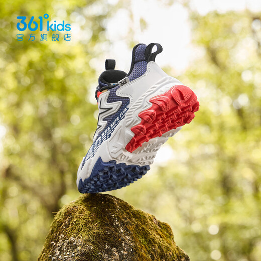 361 детская спортивная обувь 25 осенняя легкая амортизирующая спортивная обувь для мальчиков и девочек, дышащая уличная обувь с плотной сеткой синего цвета 31